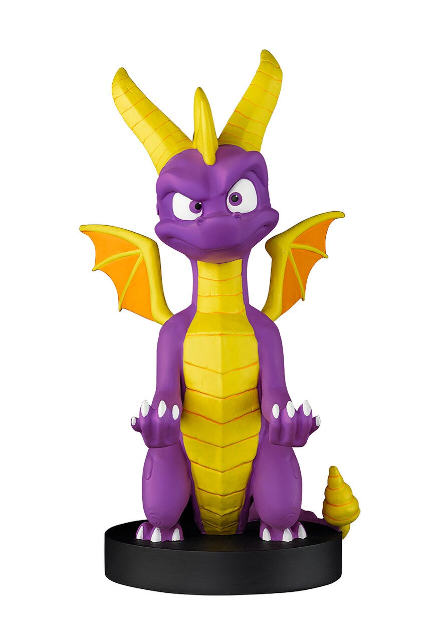 Exquisite Gaming: Spyro The Dragon - Original Mobile Phone & Gaming Controller Holder, Device Stand, Cable Guys, Licensed Figure